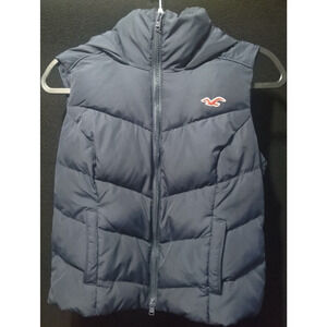 Hollister kids puffer vest size small